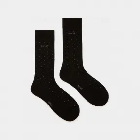 巴利/Bally 男士黑色和深灰色混棉袜 6233632