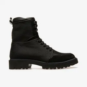 巴利/Bally 女士黑色纯色羔羊皮短靴 6233681