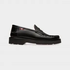 巴利/Bally 男士黑色 Noah 皮革乐福鞋 6236588
