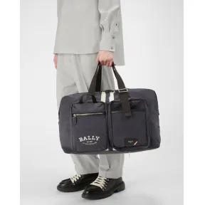 巴利/Bally 男士海军蓝 Fesder 尼龙周末包 6300009