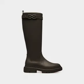 巴利/Bally Gaila 黑色皮靴 6301405