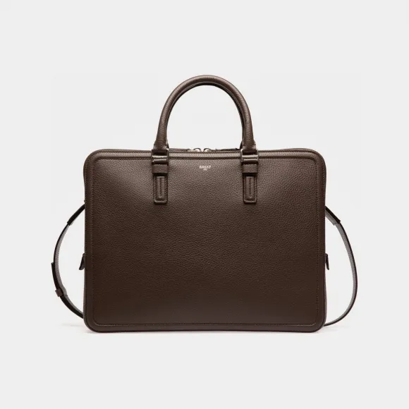 巴利/Bally 男士 Sergy 乌木棕色 Beniness 皮革手袋 6301592