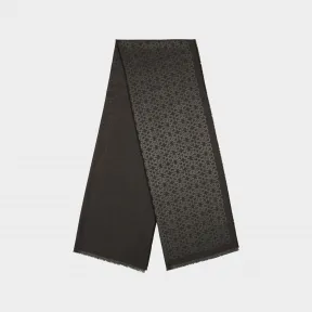 巴利/Bally 女士黑色真丝羊毛混纺围巾 6302278