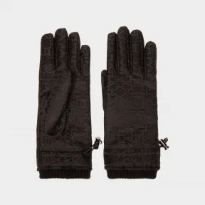 巴利/Bally 女士黑色再生涤纶手套 6302376