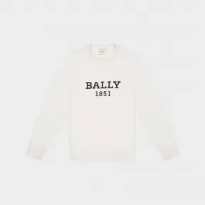 巴利/Bally 男士白色有机棉卫衣 6303048