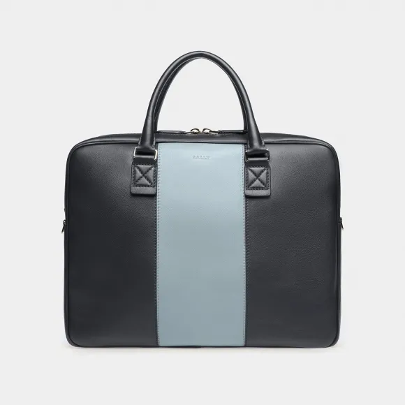 巴利/Bally 午夜蓝和浅蓝色 Hesines 皮革 Beniness 男士手袋 6303136