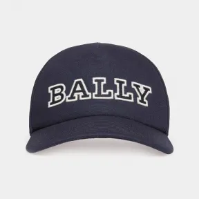 巴利/Bally 男士墨色棉质棒球帽 6303197