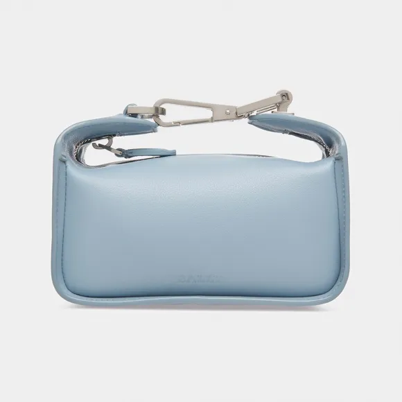 巴利/Bally 女士浅蓝色 B-Hook Xs 皮革迷你手袋 6303376
