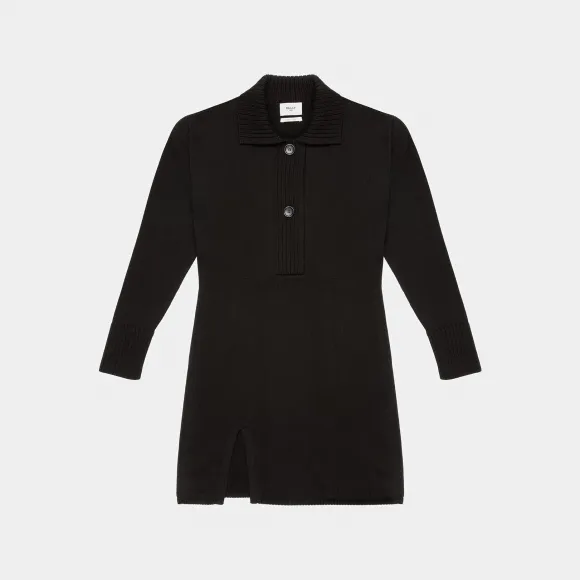 巴利/Bally 女式 Polo 领连衣裙黑色针织棉 Polo 领连衣裙 6303459