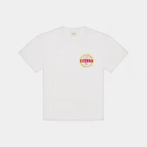 巴利/Bally 女式棉质 T 恤白色棉质 T 恤 6303683