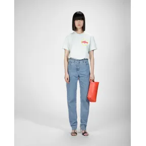巴利/Bally 女式蓝色棉质徽标 T 恤 6303684