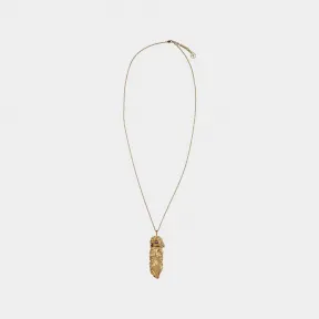 巴利/Bally 女式黄金雕塑效果吊坠项链 6304378