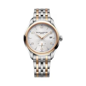 名仕/Baume & Mercier 克里顿 Clifton 系列 精钢/18k玫瑰金 自动机械机芯 男表 BMM0A10140