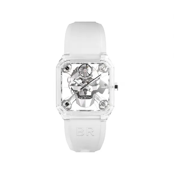 柏莱士/Bell&ross Instruments 系列 43.5MM  手动机械机芯 男表 BR01-CSK-SAPHIR