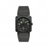 柏莱士/Bell&ross Instruments 系列 42MM 哑光黑色陶瓷 自动机械机芯 男表 BR0392-BL3-CE-SCA