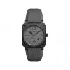 柏莱士/Bell&ross Instruments 系列 42MM 哑光黑色陶瓷 自动机械机芯 男表 BR0392-COMMANDO-CE