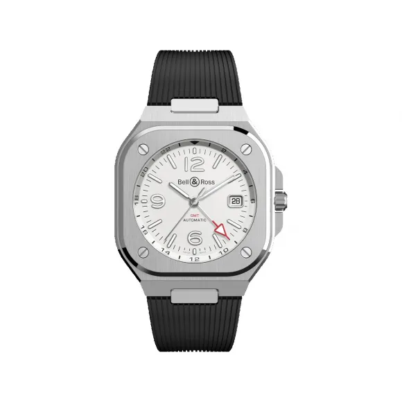 柏莱士/Bell&ross 41 MM 缎面打磨及抛光不锈钢 自动机械机芯 BR05G-SI-ST-SRB