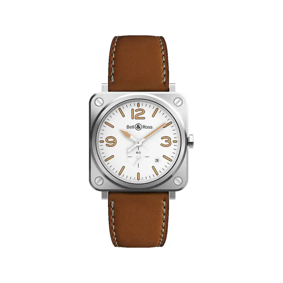 柏莱士/Bell&ross Instruments 系列 39MM 不锈钢 石英机芯 男表 BRS-WHERI-ST-SCA