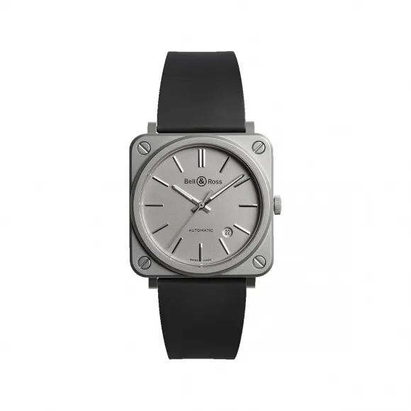 柏莱士/Bell&ross Instruments 系列 39MM 微喷精钢 自动机械机芯 男表 BRS92-GR-ST-SRB
