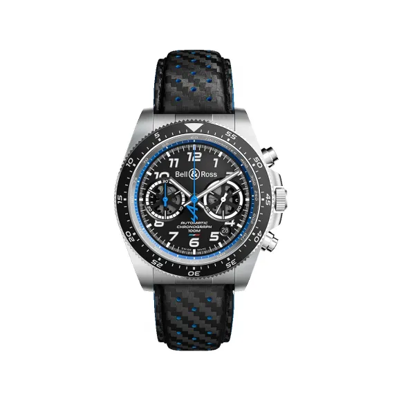 柏莱士/Bell&ross vintage 系列 43MM 磨砂与抛光精钢 自动机械机芯 男表 BRV394-A521-SCA
