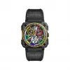 柏莱士/Bell&ross 45 MM Carbone forgé®、5级钛金属、陶瓷搭配橡胶嵌饰 手动机械机芯 BRX1-CHTB-RS17