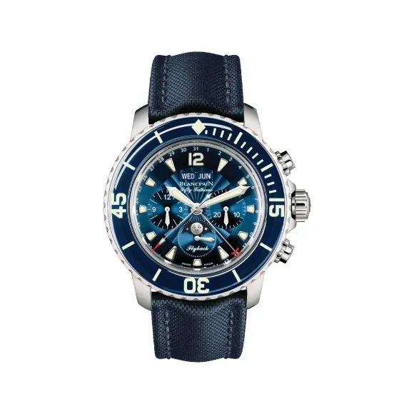宝珀/Blancpain Fifty Fathoms 五十噚系列 精钢表壳 自动机械机芯 男表 5066F-1140-52B