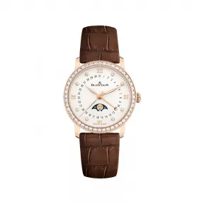 宝珀/Blancpain 经典系列 18k红金 自动机械机芯 女表 6126-2987-55B