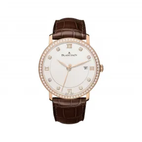 宝珀/Blancpain Villeret系列 红金表壳 自动机械机芯 男表 6651-2987-55B