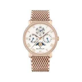 宝珀/Blancpain Villeret系列 红金表壳 自动机械机芯 男表 6656-3642-MMB
