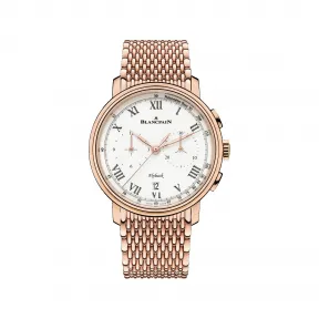 宝珀/Blancpain Villeret系列 红金表壳 自动机械机芯 男表 6680F-3631-MMB