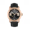 宝珀/Blancpain 开创系列 缎面磨砂18K红金 自动机械机芯 男表 8850-36B30-53B