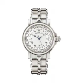 宝玑/Breguet 航海 Marine 系列 18k白金 自动机械机芯 男表 3700BB-12-BV0