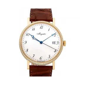 宝玑/Breguet 经典 Classique 系列 18k黄金镶钻 自动机械机芯 男表 5178BA-29-9V6-D000
