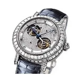 宝玑/Breguet 经典复杂 Complications 系列 950铂金镶钻 手动机械机芯 男表 5349PT-11-9ZU-DDOD