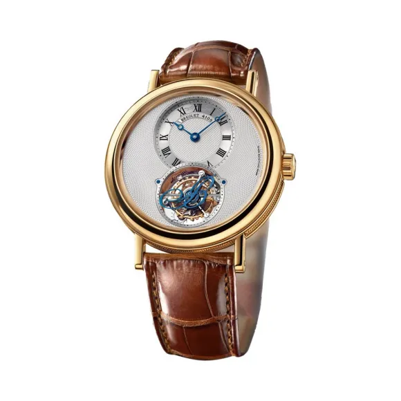 宝玑/Breguet 经典复杂 Complications 系列 18k黄金 手动机械机芯 男表 5357BA-1B-9V6