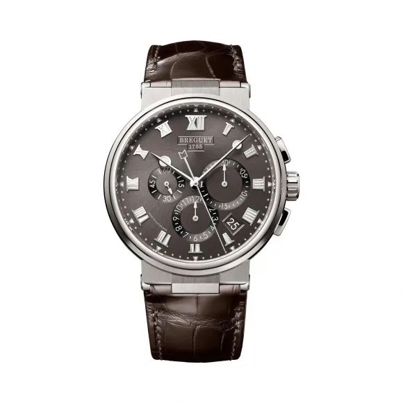 宝玑/Breguet 航海 Marine 系列 钛金属 自动机械机芯 男表 5527TI-G2-9WV