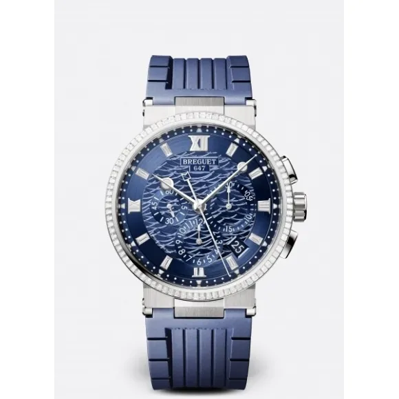 宝玑/Breguet marine-航海系列 42.3 MM 白色金 自动机械机芯 男表 5529BB-YD-5WV-D0