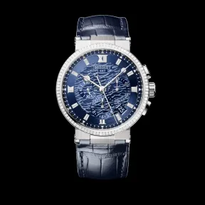 宝玑/Breguet marine-航海系列 42.3 MM 18K白色金 自动机械机芯 男表 5529BB-YD-9WV-D0