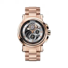 宝玑/Breguet 航海 Marine 系列 18k玫瑰金 手动机械机芯 男表 5837BR-92-RM0