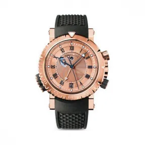 宝玑/Breguet 航海 Marine 系列 18k玫瑰金 自动机械机芯 男表 5847BR-32-5ZU