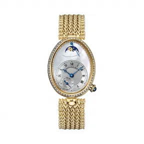 宝玑/Breguet 那不勒斯皇后 Reine De Naples 系列 18k黄金镶钻 自动机械机芯 女表 8908BA-52-J20-D000