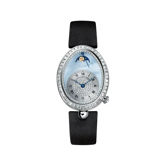 宝玑/Breguet 18k白金镶钻 30.45 MM X 38.5 MM 自动机械机芯 女表 8909bb-vd-864-d00d3L