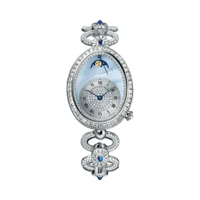 宝玑/Breguet 18k白金镶钻 30.45 MM X 38.5 MM 自动机械机芯 女表 8909bb-vd-j29-ddd0