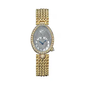 宝玑/Breguet 那不勒斯皇后 Reine De Naples 系列 18k黄金镶钻 自动机械机芯 女表 8928BA-8D-J20-DD00
