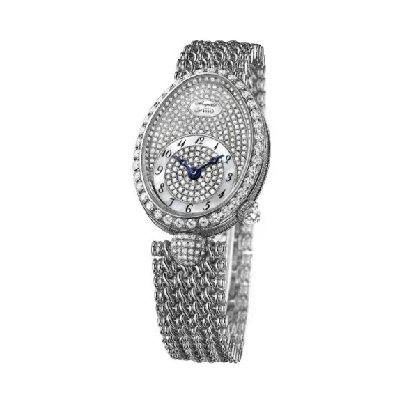 宝玑/Breguet 那不勒斯皇后 Reine De Naples 系列 18k白金镶钻 自动机械机芯 女表 8928BB-8D-J20-DD00