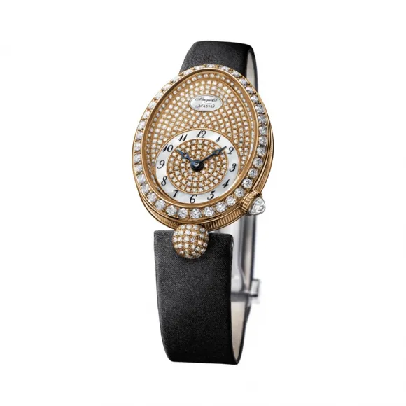 宝玑/Breguet 那不勒斯皇后 Reine De Naples 系列 18k玫瑰金镶钻 自动机械机芯 女表 8928BR-8D-844-DD0D