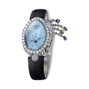 宝玑/Breguet 那不勒斯皇后系列 18k白金镶钻 自动机械机芯 女表 8929ZB-5D-844-DD0D