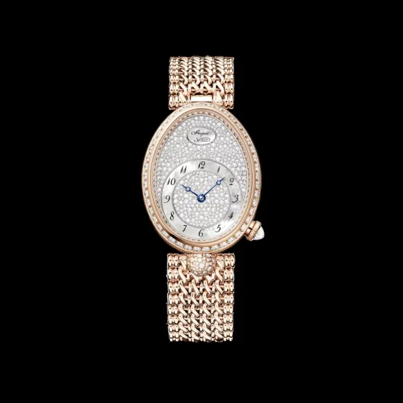 宝玑/Breguet reine-de-naples-那不勒斯王后系列 28.5 MM 18K白色金 自动机械机芯 女表 8938BB-8D-J20-D0
