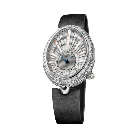 宝玑/Breguet 那不勒斯皇后 Reine De Naples 系列 18k白金镶钻 自动机械机芯 女表 8939BB-6D-864-DD0D