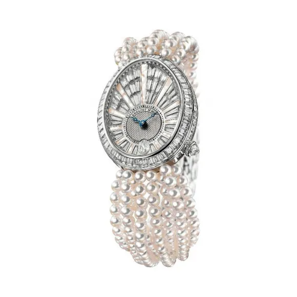 宝玑/Breguet 那不勒斯皇后 Reine De Naples 系列 18k白金镶钻 自动机械机芯 女表 8939BB-6D-J49-DD0D